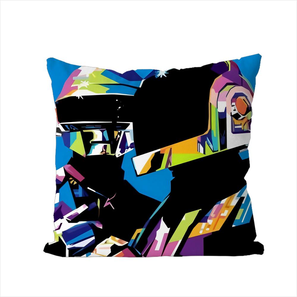 

Band DDaft Punk Pillow Case For Car Sofa Decorative Home Doublesided Print Plush Square Throw Pillow Cushion Cover 30x30cm