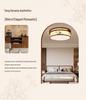 Song Dynasty Bamboo Leaf Zen Ceiling Light for Living, Dining, Bedroom, or Study.