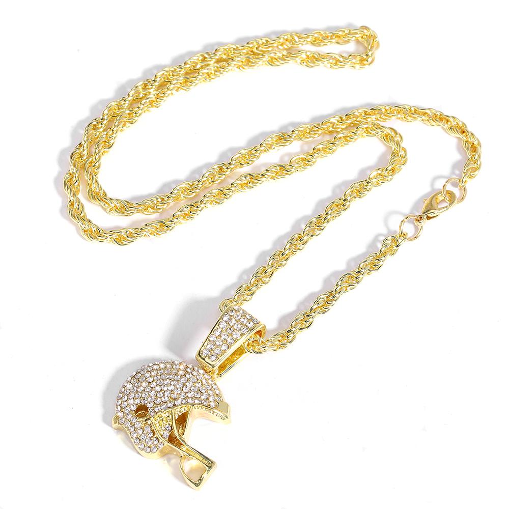 American Football Helmet Pendant For Necklace Making Rugby Ball Sports Jewelry Handcrafted Accessory NFL FOOTBALL HELMET Men