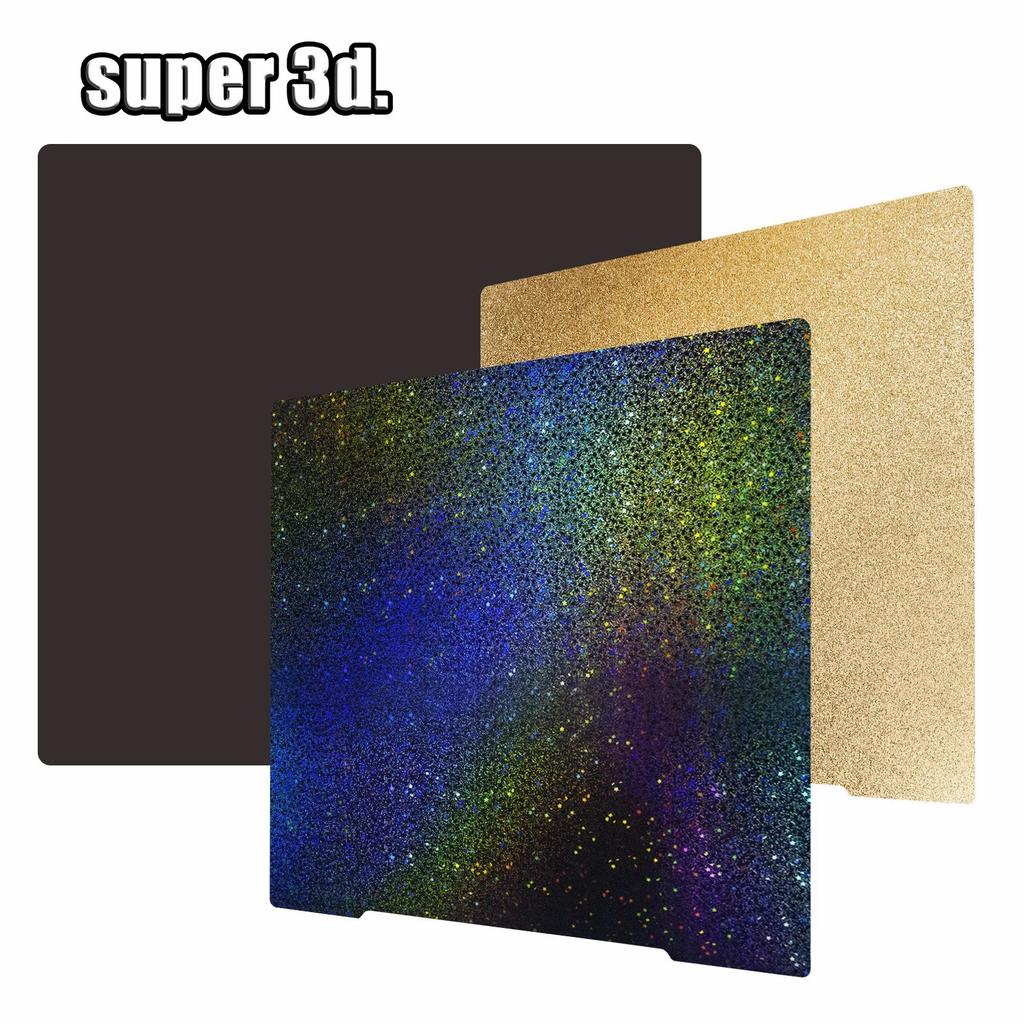 MK4 MK3S PEI Sheet 241*254 Double Sided PEI Textured Spring Steel Sheet Mk52 Magnetic Build Plate For Prusa i3 MK2.5S Mk3 MK3S