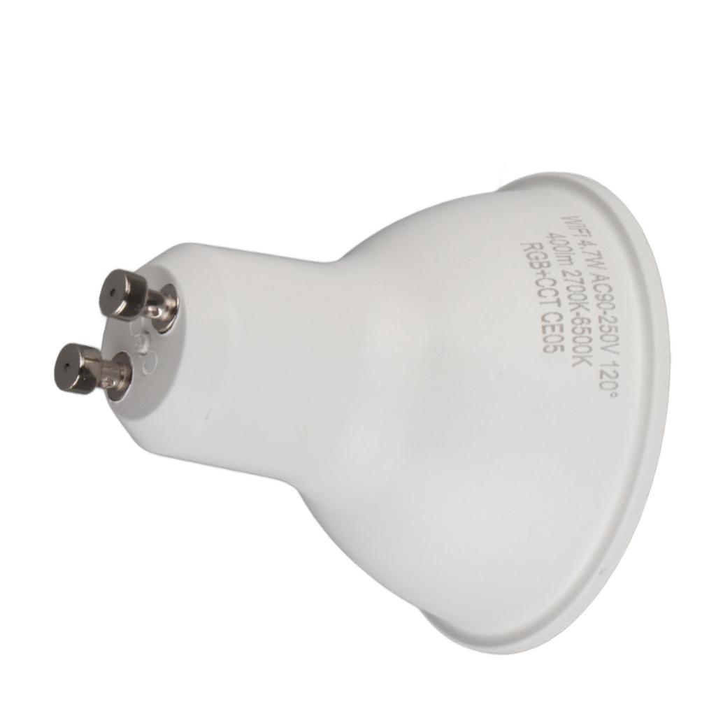 Smart LED Bulb RGB WW Dimming Function GU10 Interface WiFi Smart Dimmable LED Bulb for Home Office Hotel AC90‑250V