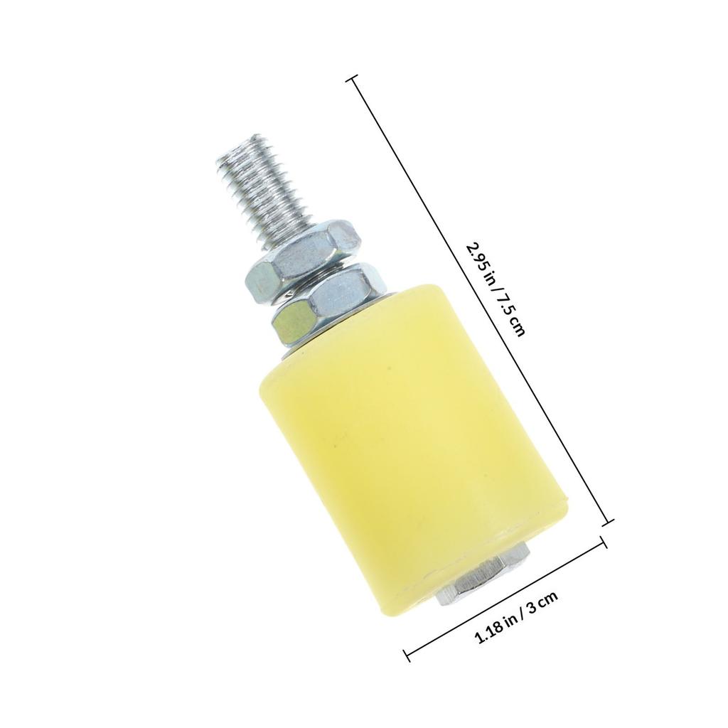 4Pcs Nylon Slide Gate Roller with Stable Bolt Fixation Low Noise Smooth Rolling for Yard Gate Indoor Room Door Garage Door