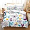 3D Print Cartoon Koala Bedding Set,Duvet Cover Comforter Bed Set Quilt Cover Pillowcase,King Queen Twin Size Boys Girls Adultse