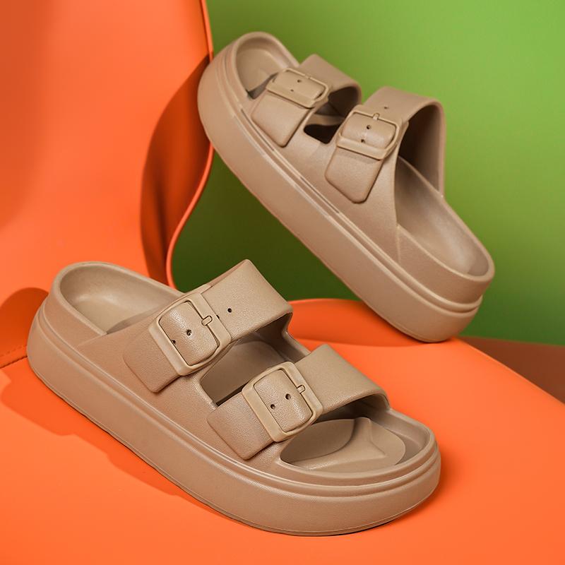 Fashion Thick Platform Eva Flip Flops For Women 2025 Summer Clip Toe Non Slip Beach Sandals Woman Comfortable Soft Sole Cloud Slippers