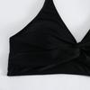 1011 European and American Swimwear Women's Sexy Backless Women's Hot Spring Triangular Split Bikini Swimsuit Women