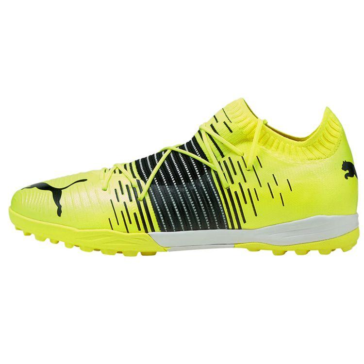 Puma Future Z 1.1 Pro Cage Round Toe Lace-Up AG (Rubber Short Studs) Durable Support Football Shoes Men Football Shoes Yellow 106381-01