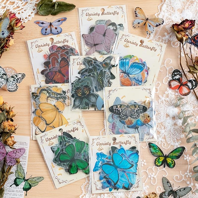 

320pcs Kawaii Color Butterfly Series Stickers Cute waterproof pvc stickers DIY material hand made Scrapbooking accessories
