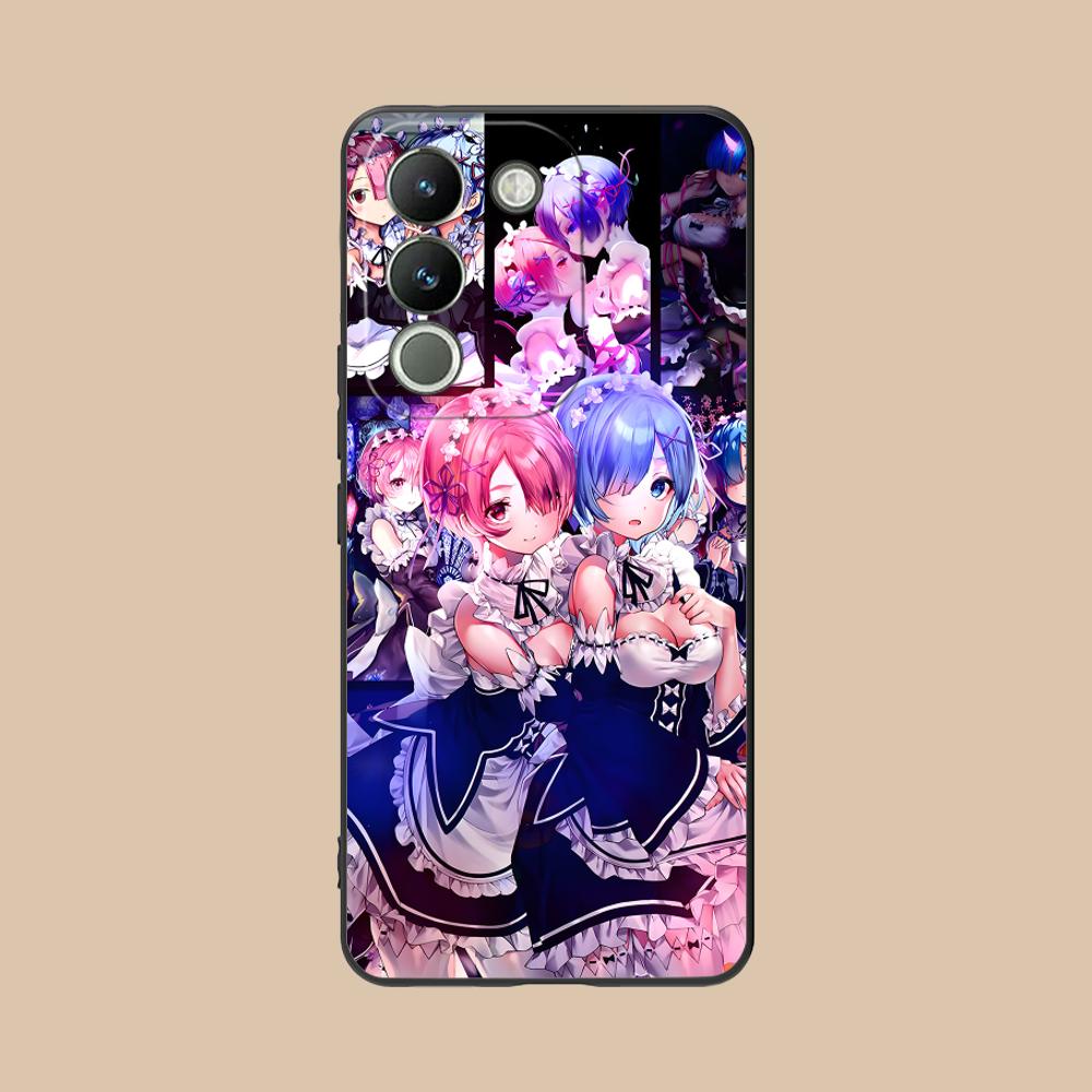 

ReZero Рем Рам Матовый ТПУ Чехол для Мобильного Телефона для VIVO Y77 76 75 74 73 72 58 56 55 51 50 38 36 Y19 Y18 Y03 Y01 5G Цветная Крышка vivo Y01