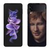 Ed sheeran Singer Phone Case For Samsung Z Flip 7 6 5G Galaxy Z Flip 5 4 3 Black Hard Cell Cover Luxury PC Shell Coque