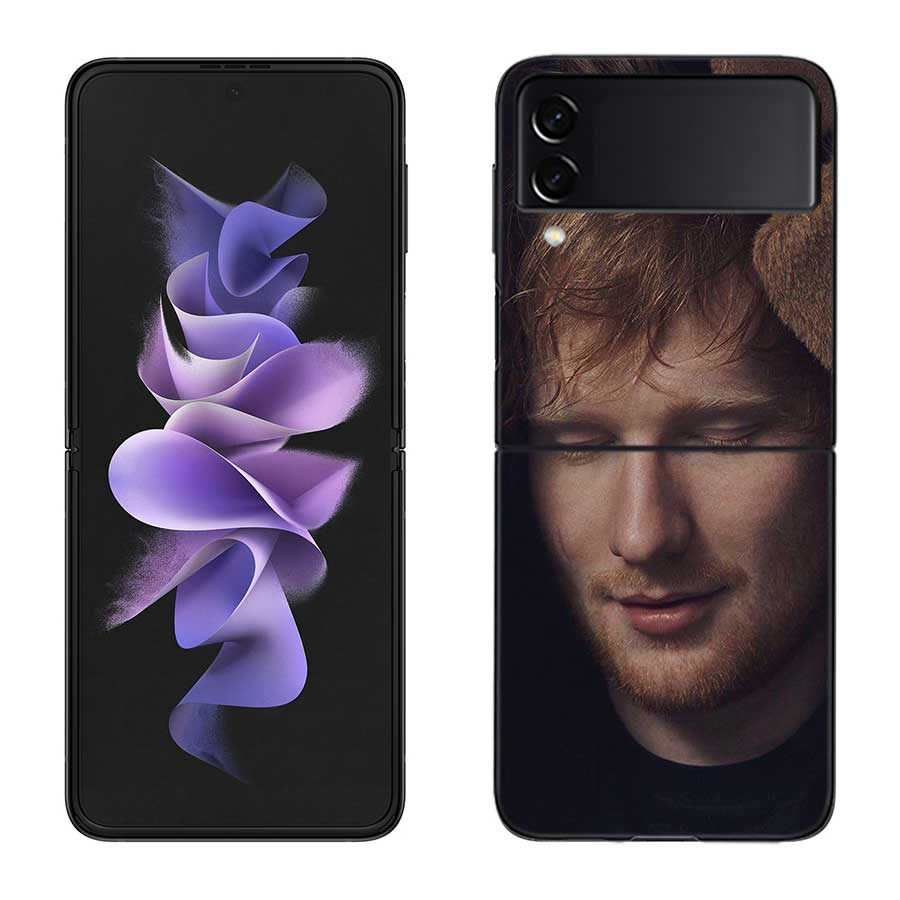 Ed sheeran Singer Phone Case For Samsung Z Flip 7 6 5G Galaxy Z Flip 5 4 3 Black Hard Cell Cover Luxury PC Shell Coque