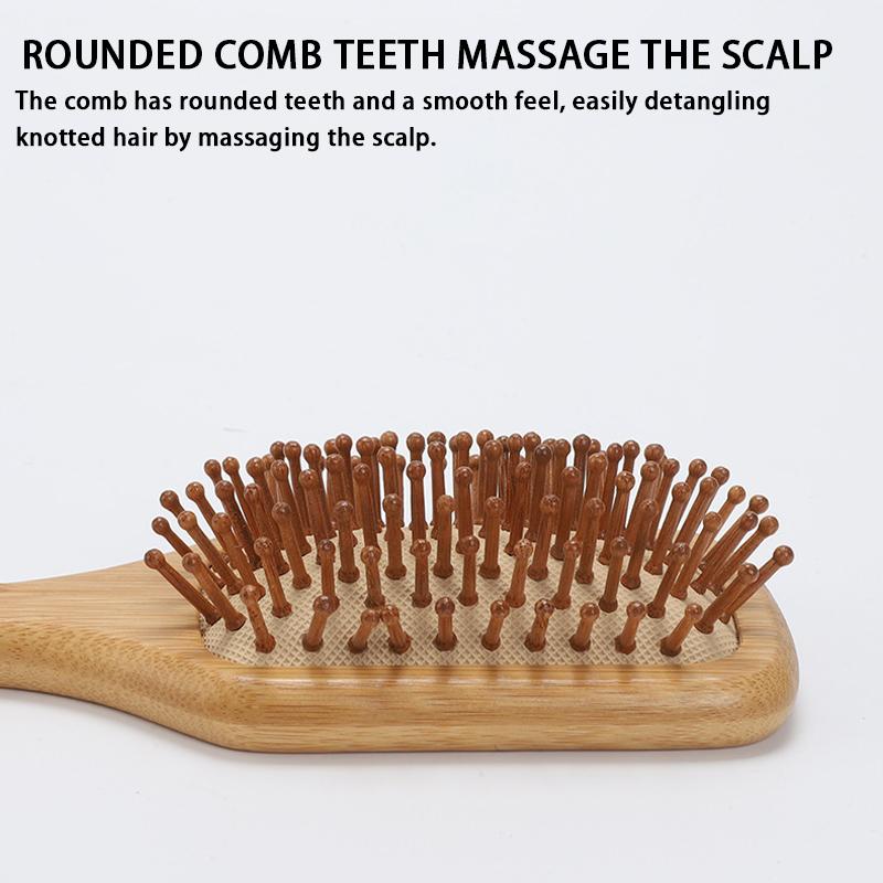 Wooden Cushion Hair Brush - Scalp Massage Comb For Home Use Cushion Comb