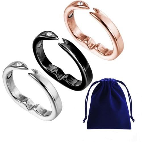 

PushXBag Anti-Snoring Rings, Anti-Snoring Aid, Reduces Snoring, 3 Pieces