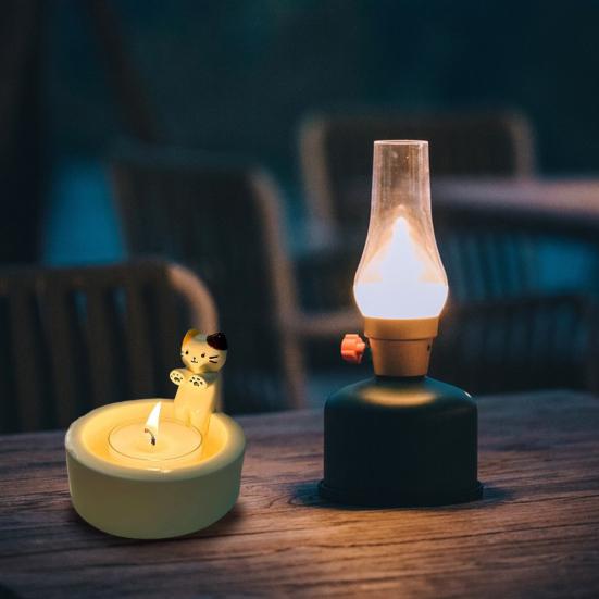 Suport de lumânare cu pisică de desene animate Sufragerie Bucătărie Baie Labe de încălzire din rășină Sfeșnic Pisicuță Decor pentru birou Cadou de aniversare de Crăciun