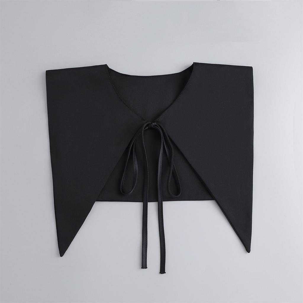Girls Bowknots Fake Collar for Women Detachable Collars Lapel Blouse Top Fuax Cols False Collar Clothes Shirt Neckwear Accessory
