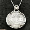 Beauty Snake, Wanderer Coin, Antique Silver Dollar, Antique Coin Necklace Pendant, Collection, 1907,1922