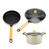 White Maifan Stone Cookware Set Multifunctional High Temperature Resistant with Lids Flat Bottom