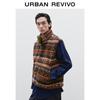 UR2025 Men's Retro Jacquard Stand-Collar Vest