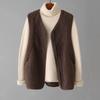 Women Fashion Large Size Vest Tops Coat Korean Female Waistcoat Jackets Autumn Winter Ladies Lamb Wool Sleeveless Outerwear