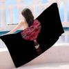 D-Dr P-Pepper Cartoon Microfiber Blanket Quick Drying Beach Towels Oversized Printing Super Absorbent Pool Towel Blanket