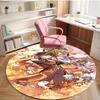 Genshin Impact Print Round Rug, Washable Floor Carpet, For Entryway Dorm Laundry Room Office Study, Home Decor Birthday Christmas Gift