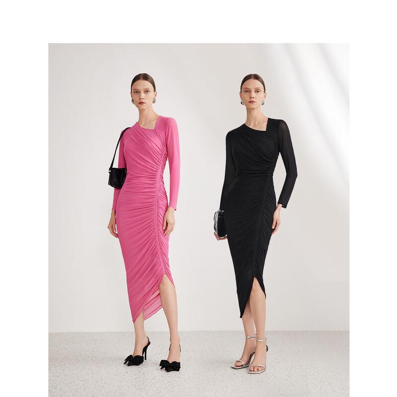 

LANGZI Italian Design Slimming A-line Dress S