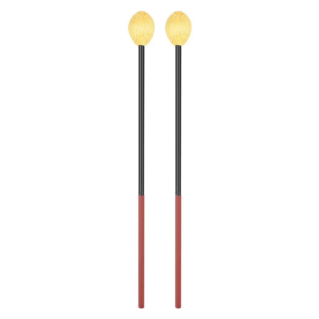 IRIN 1 Pair Carbon Fibre Marimba Hammers For Performance Red Handle Xylophone Sticks Percussion Instrument Accessories