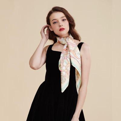 Aurora Paradise Design Silk Shawl