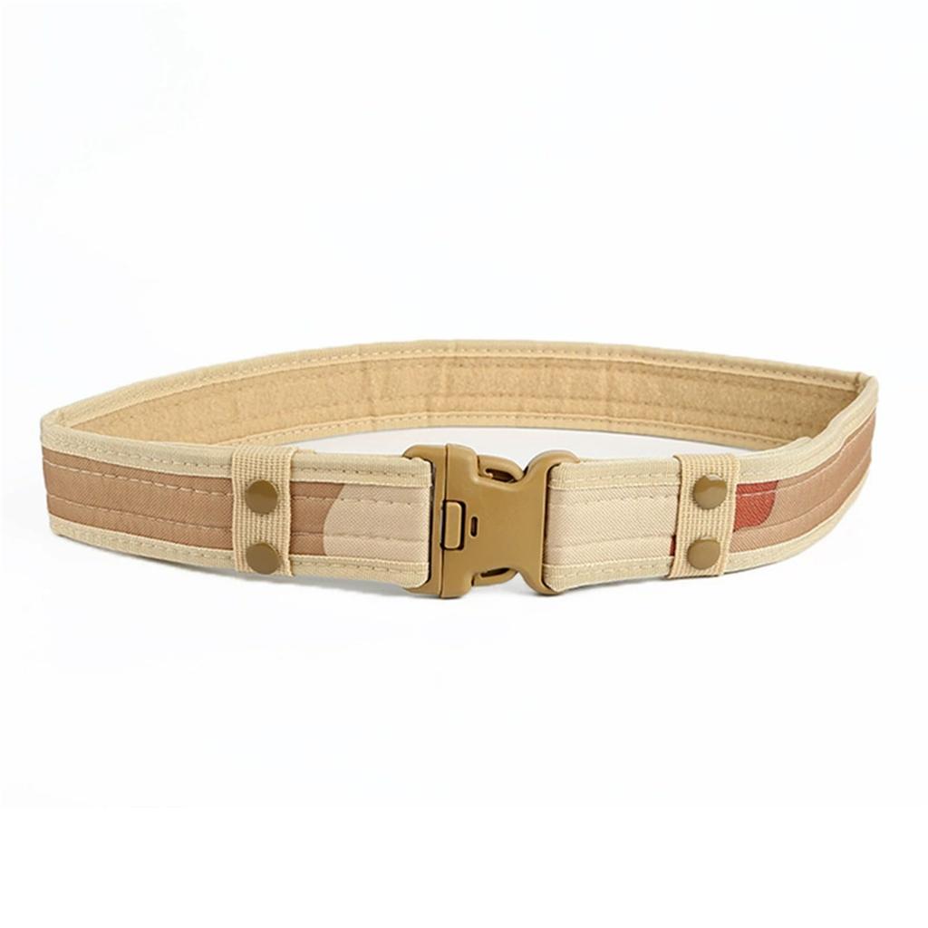 Outdoor Belt for Men – Camouflage Nylon Wide Waist Belt, Heavy Duty Oxford Cloth Work Belt, Mountaineering and Hiking Adjustable Belt