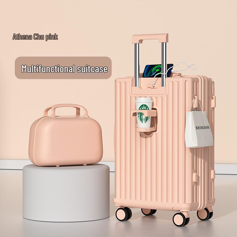 2025 Women's Trolley Suitcase: Durable 20" & 24" Mother-Child Travel Case with Combination Lock