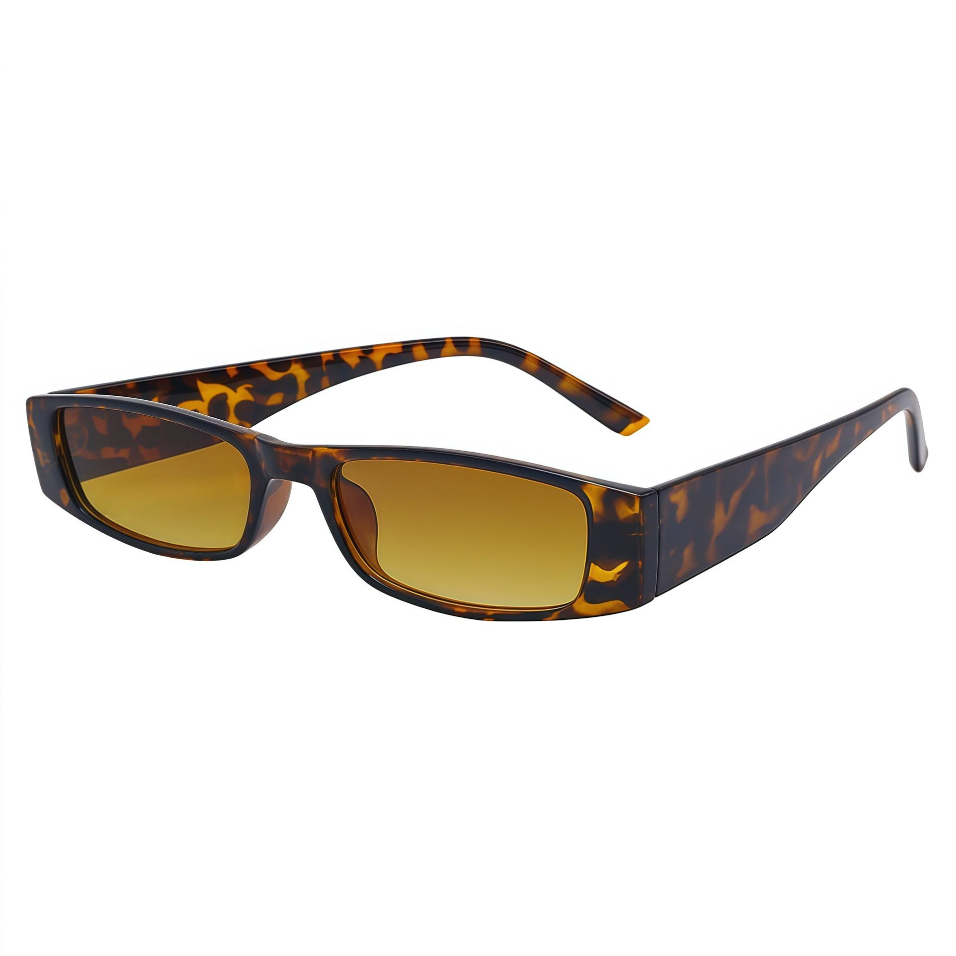 Trendy European-American Retro Small Square Frame Sunglasses