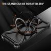 Titanium Metal Alloy Magnetic Phone Case For iPhone 13 14 15 Plus 16 Pro Max 360° Rotation Holder Frameless Protective Cover