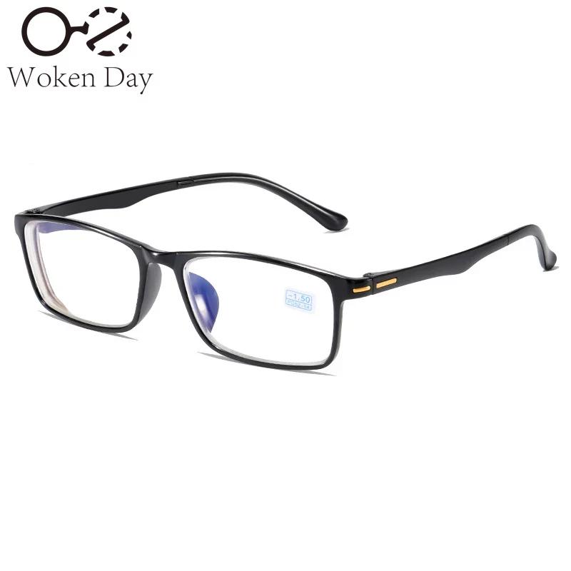 

Новые готовые очки для близорукости, недеформируемые очки в черной оправе для мужчин и женщин, очки для близорукости с высоким разрешением 0 -50 -100 -400 -1