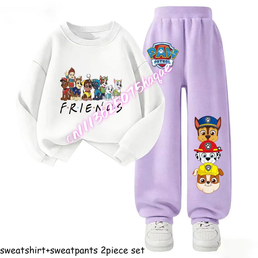 Kids Casual Tracksuit Sweatsuit Boys Sport Pullover Long Pant Two Piece Set Children's Hoodies Sets Spring New