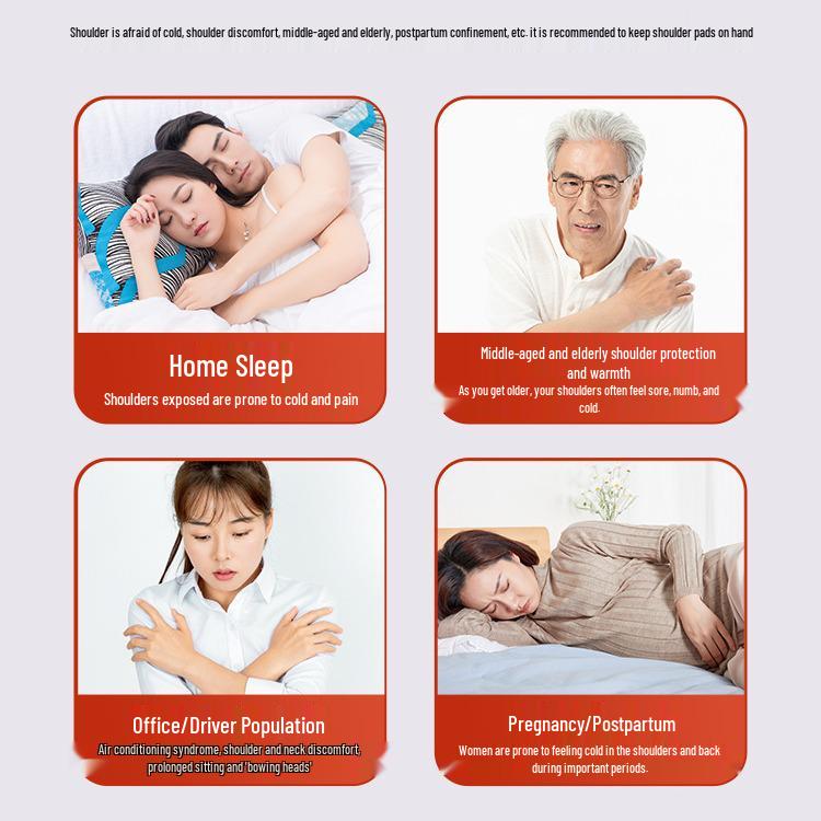 Damski ciepły ochraniacz kręgosłupa szyjnego i ramion - kamizelka bez rękawów z ochroną przed zimnem i gorącym kompresem