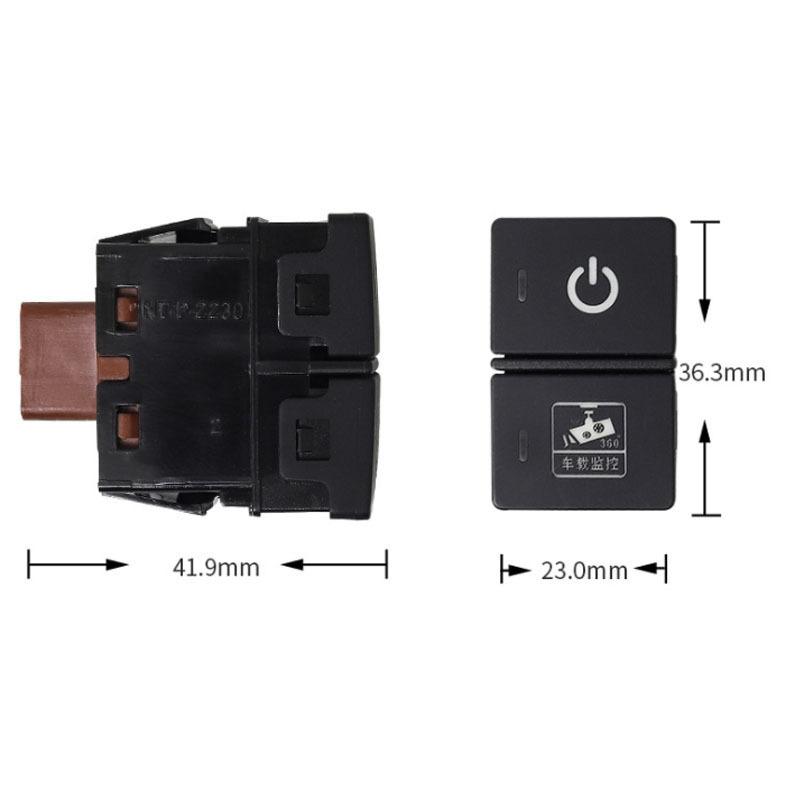 Dual Key Switch Dual Switch Fog Lights Radar Power Supply LED Headlight Switch Button For Honda URV CRV AVANCIER CITY Accord