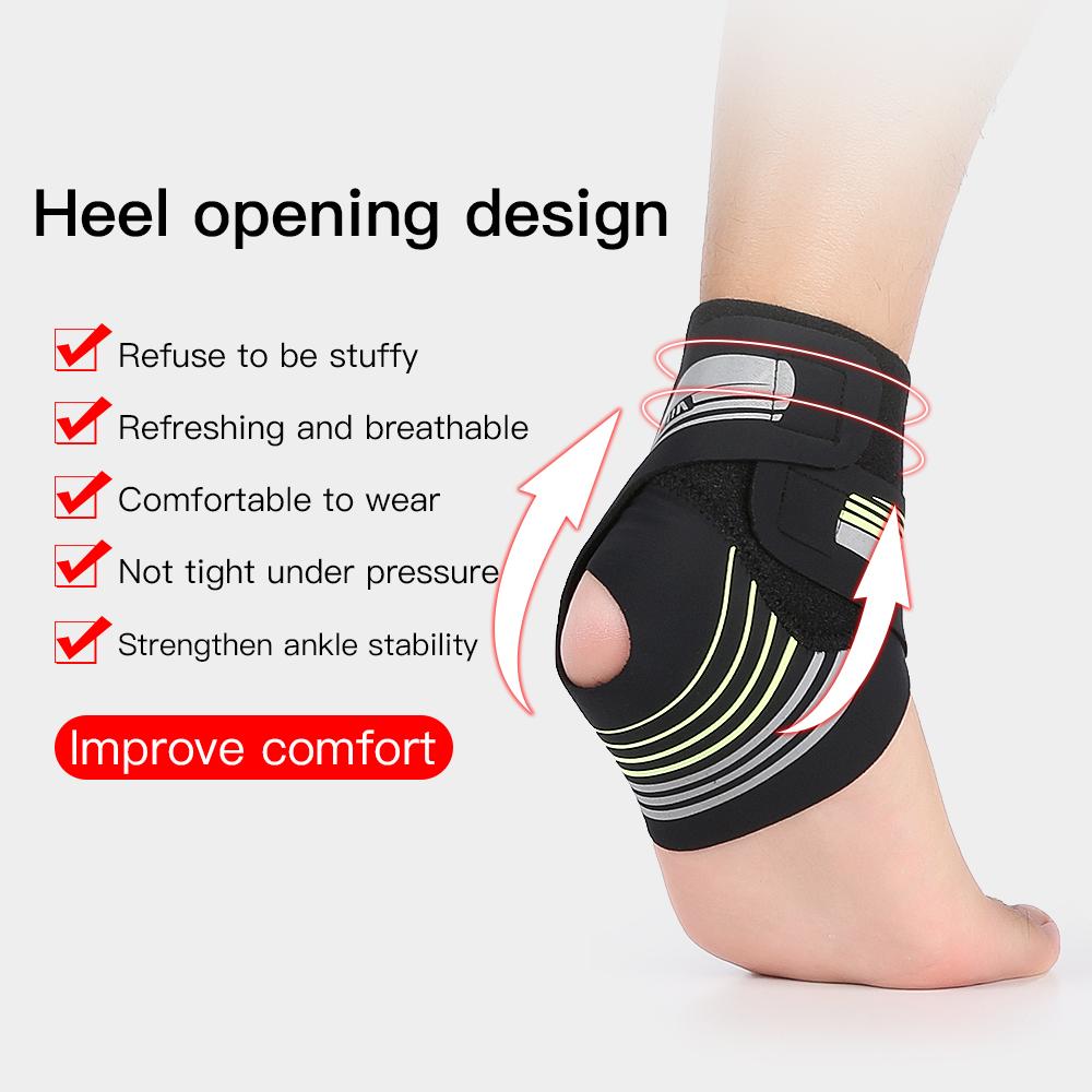 1 Pc Adjustable Compression Ankle Support Men & Women, Strong Ankle Brace Sports Protection