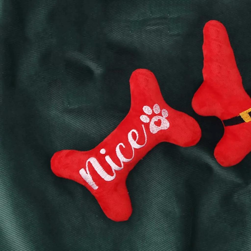 Interactive Dog Joint Sound Puppy Toys Bone For Small Resistant Squeak Dogs Indestructible Dog Plush Chewing Toy Pet Bite Toys