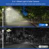 2-in-1 Solar Street Light, Courtyard Lighting, Multi-purpose Security Camera & Wall Lamp, Automatic Solar Charging Surveillance