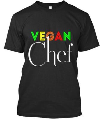 Vegan Chef T-Shirt Made In the USA Size S To 5XL