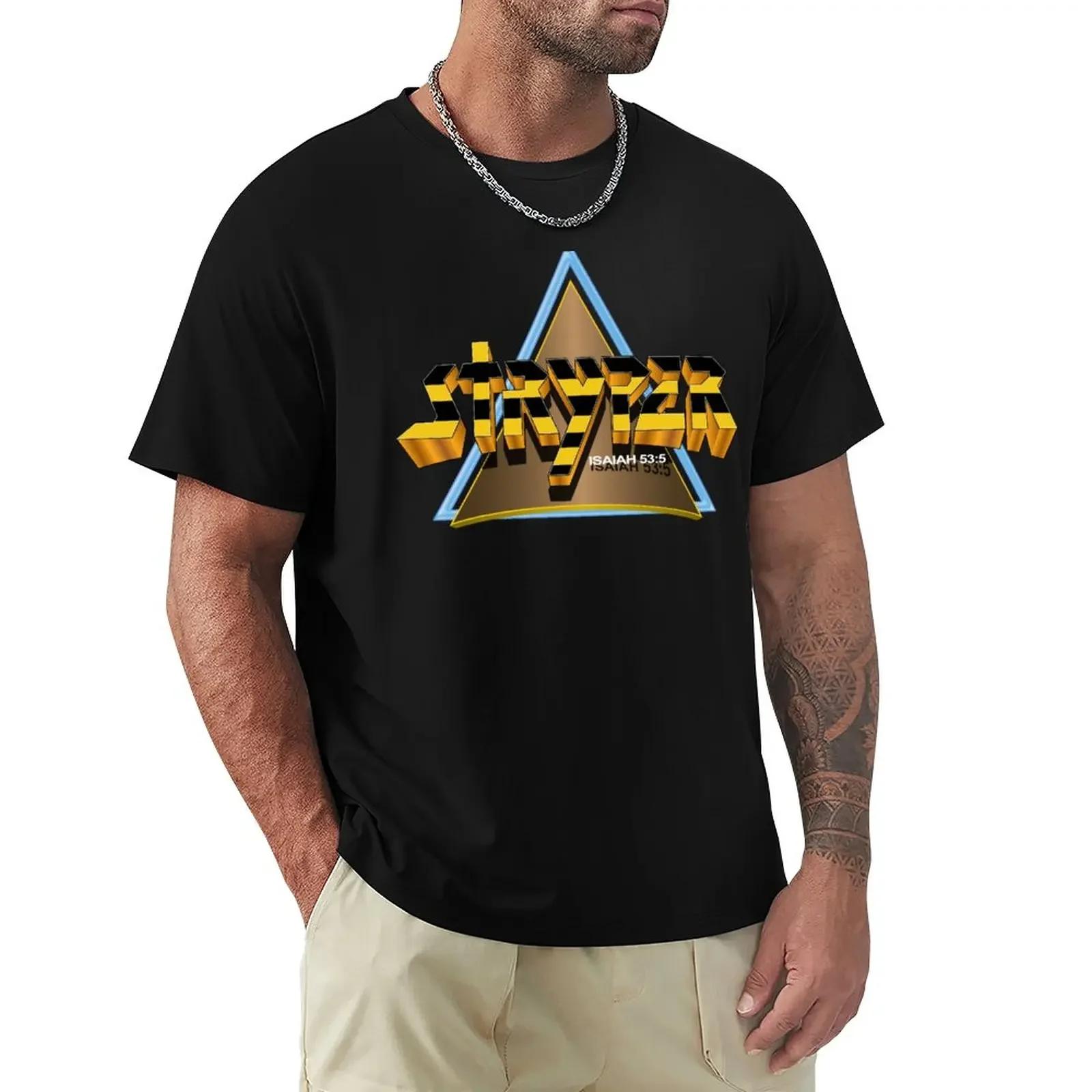 

Stryper - Logo w/ Triangle T-Shirt plain t-shirt sweat shirts tops Men s cotton t-shirt - Men s Summer Cotton Graphic Tee 5XL різнокольоровий