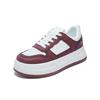Casual Chunky Platform Sneakers for Women Non-Slip Lace-Up Walking Shoes Lightweight Running Sneakers Women's PU Leather Comfortable Tennis Shoes
