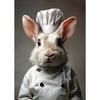 Interesting Rabbit Professional Portrait Posters Game Chef Hero Modern Prints Canvas Wall Art Pictures Home Living Room Decor