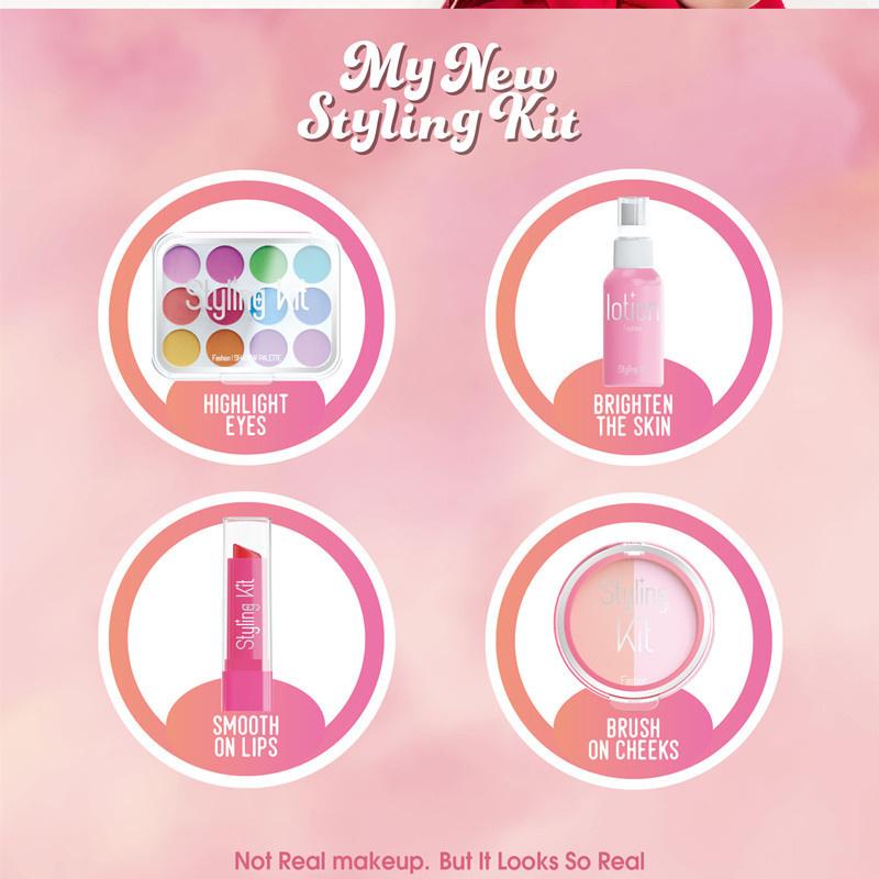 Girl Makeup Toys Pretend Princess Play House Simulation Cosmetics  Lipstick Eyeshadow Set Toys for Kids Girls Birthday Xmas Gift