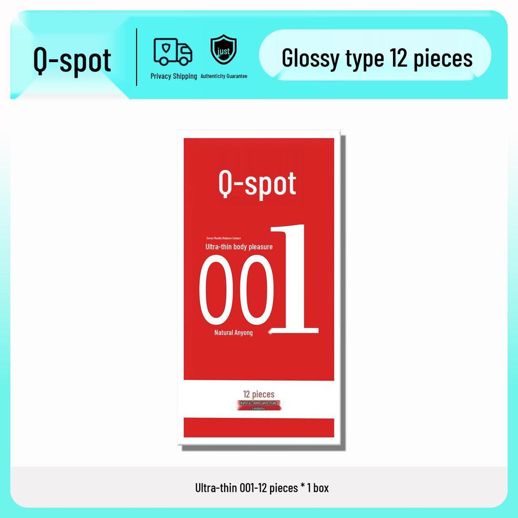 Q Point Ultra-Thin Lubricated Condoms - 10 Count Moisturizing & Safe for Adult Family Planning