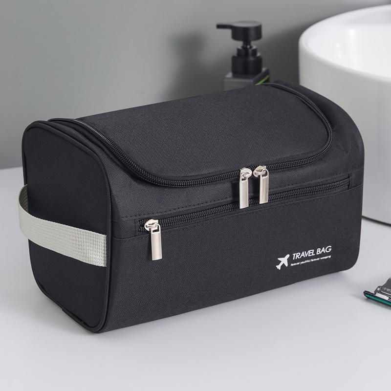 Handheld Travel Toiletries Bag Large Capacity Hanging Folding Cosmetic Bag Zipper Wash Pouch Man Women Beauty Case Organizer