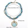 Handmade Woven Necklace Bohemian Vintage Pendant Necklace Casual Unisex Neck Accessories