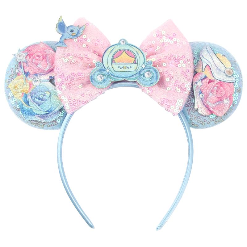 Nieuwste Mickey Mouse Oren Hoofdband Kid Adult Festival Party Pailletten Strik Haarband Vrouwen Baby Girl Party Haar Accessoires