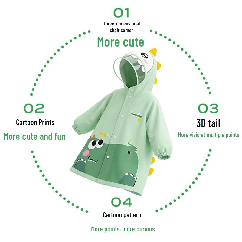 Mumu Kids Full Body Waterproof Raincoat