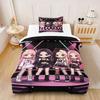 Neon Stage Cartoon Girls Print Comforter Set Quilt Bedding Set Pillowcase Pop Style Bedroom Bedding Decor