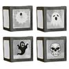 4Pcs/Set Cube 3D Transparent Balloons Boxes Pumpkin Photography Background Box  Haunted House